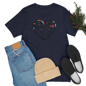 Friends Heart-Unisex Jersey Short Sleeve Tee