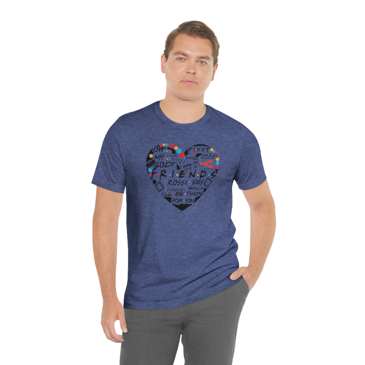 Friends Heart-Unisex Jersey Short Sleeve Tee