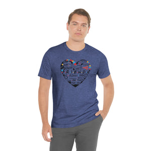 Friends Heart-Unisex Jersey Short Sleeve Tee