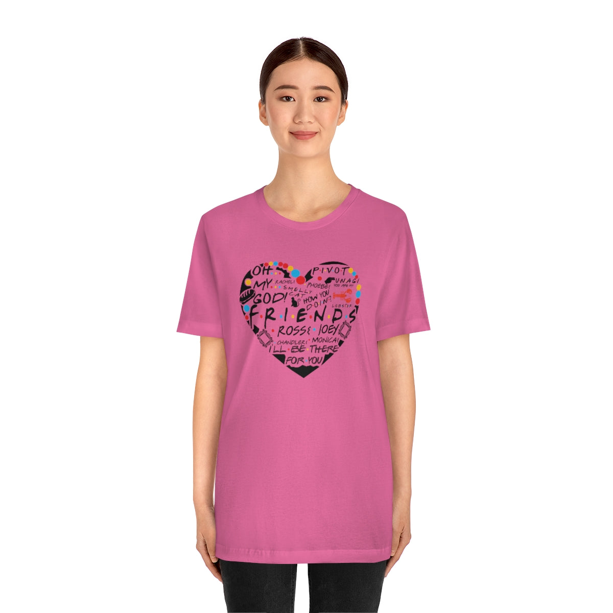 Friends Heart-Unisex Jersey Short Sleeve Tee