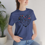 Friends Heart-Unisex Jersey Short Sleeve Tee