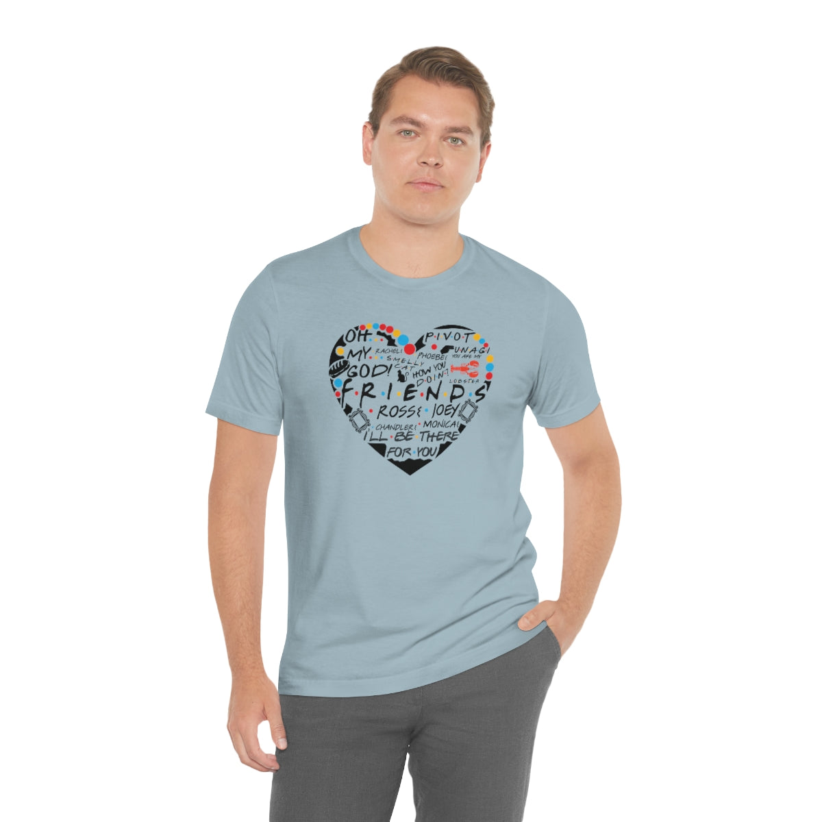 Friends Heart-Unisex Jersey Short Sleeve Tee