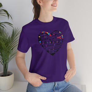 Friends Heart-Unisex Jersey Short Sleeve Tee