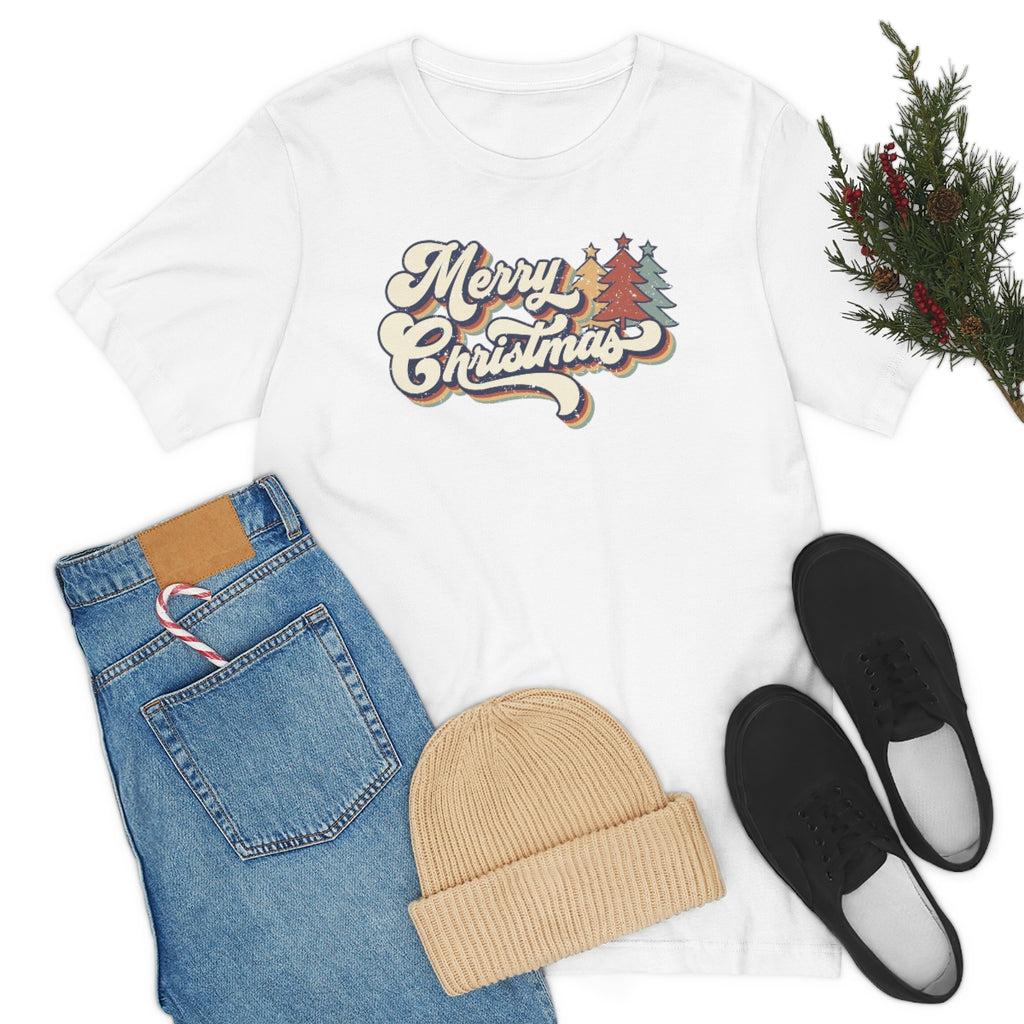 Merry Christmas-RETRO-Unisex Jersey Short Sleeve Tee