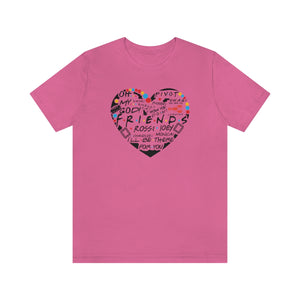 Friends Heart-Unisex Jersey Short Sleeve Tee