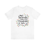 My favorite color is Christmas lights-Unisex Jersey Short Sleeve Tee