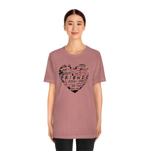 Friends Heart-Unisex Jersey Short Sleeve Tee