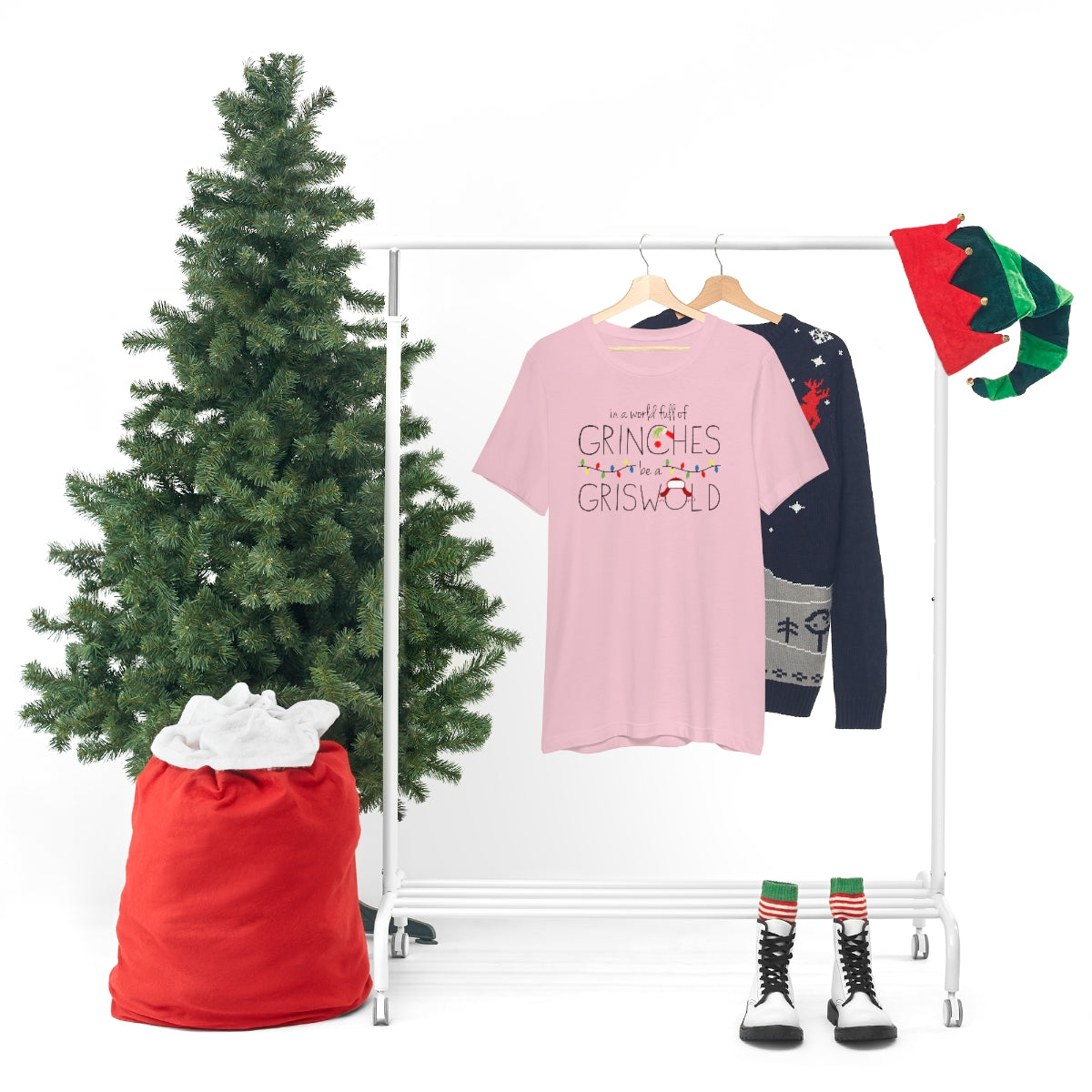In a world full of GRINCHES be a GRISWOLD-Unisex Jersey Short Sleeve Tee