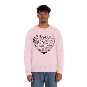 Friends Heart-Unisex Heavy Blend Crewneck Sweatshirt