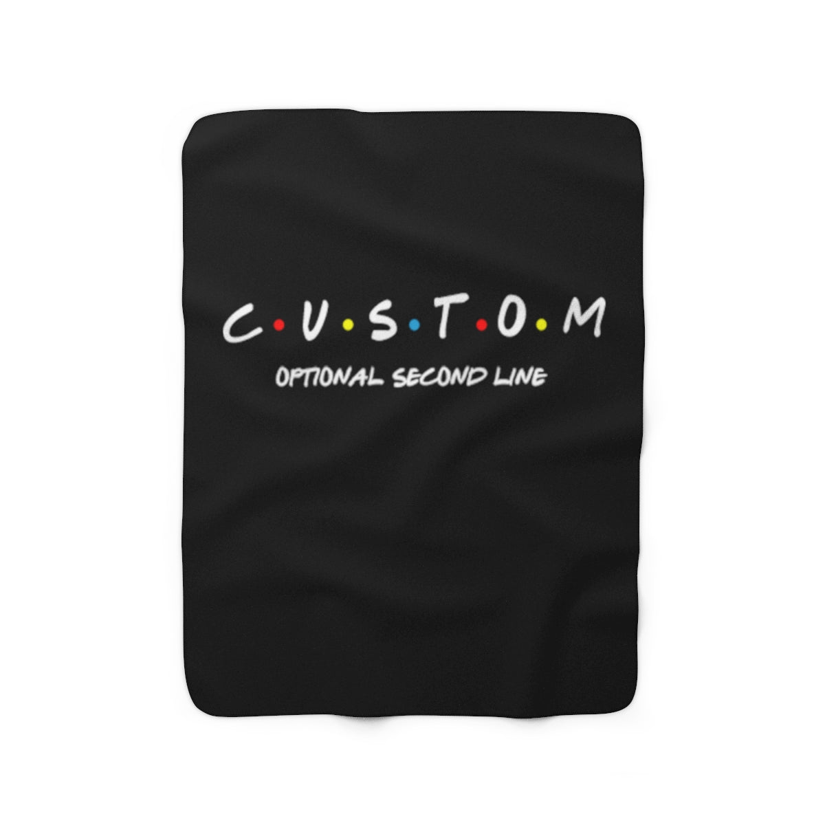 Custom Friends Sherpa Fleece Blanket