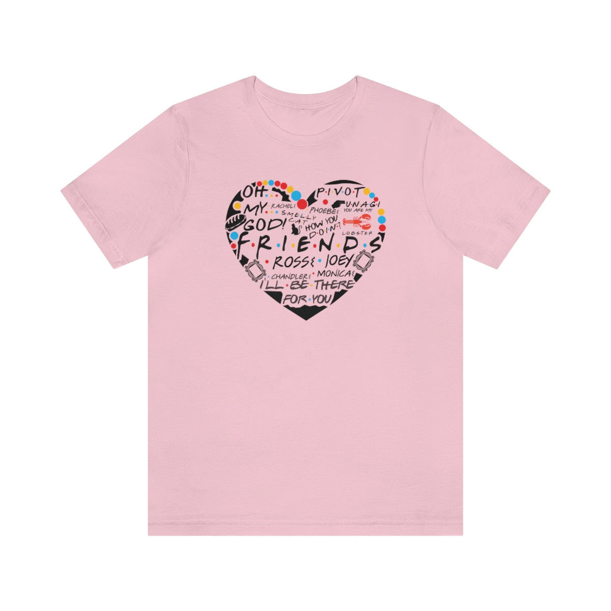 Friends Heart-Unisex Jersey Short Sleeve Tee