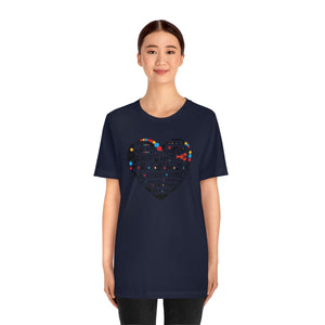 Friends Heart-Unisex Jersey Short Sleeve Tee