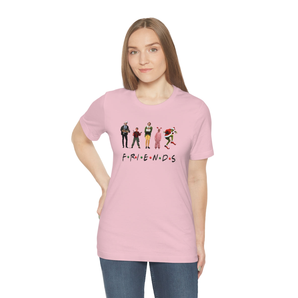 Christmas Friends-Unisex Jersey Short Sleeve Tee