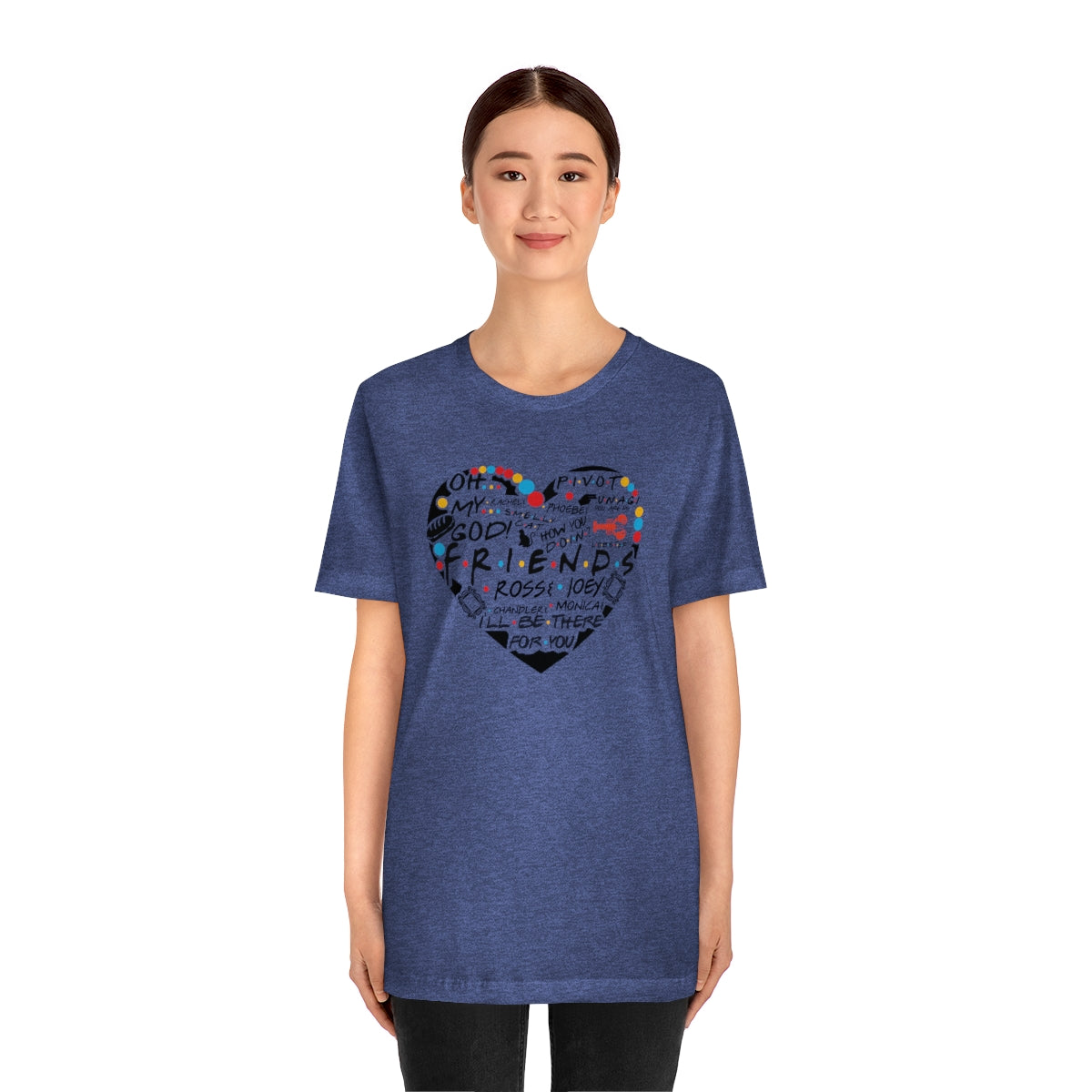 Friends Heart-Unisex Jersey Short Sleeve Tee