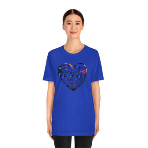 Friends Heart-Unisex Jersey Short Sleeve Tee