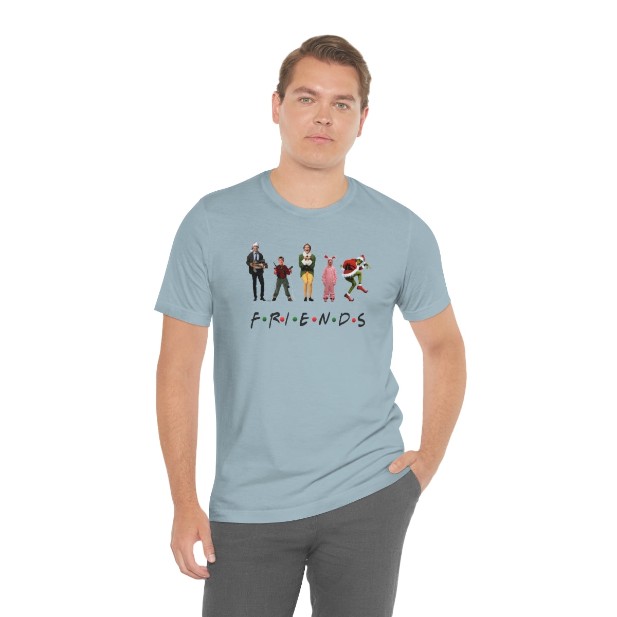 Christmas Friends-Unisex Jersey Short Sleeve Tee