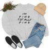 I'm fine totally fine-Unisex Heavy Blend Crewneck Sweatshirt