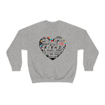 Friends Heart-Unisex Heavy Blend Crewneck Sweatshirt