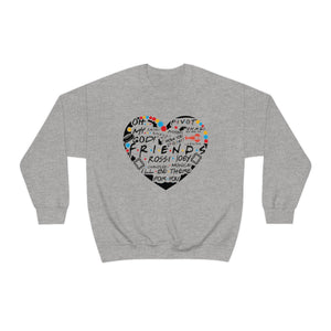 Friends Heart-Unisex Heavy Blend Crewneck Sweatshirt