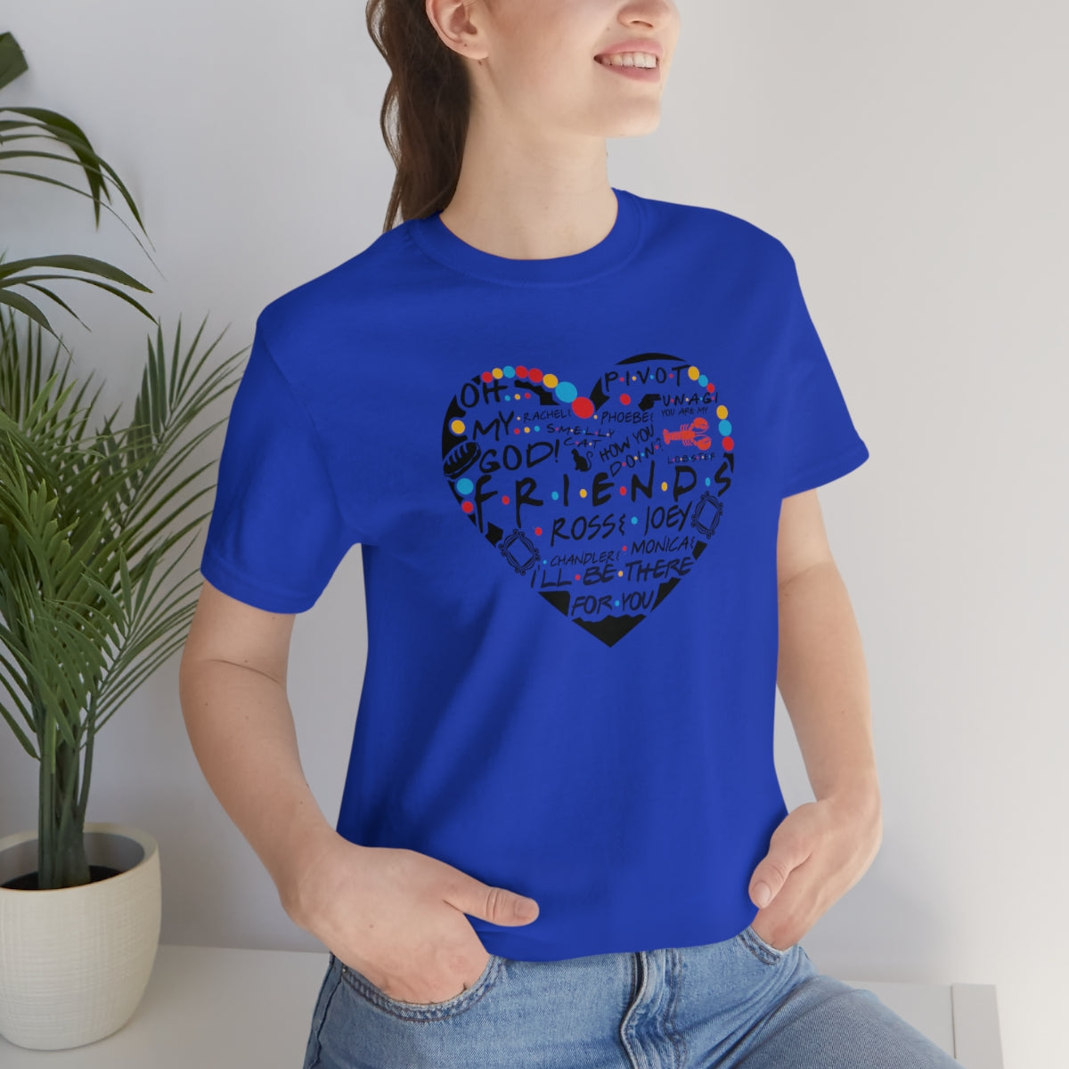 Friends Heart-Unisex Jersey Short Sleeve Tee