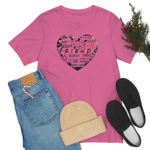 Friends Heart-Unisex Jersey Short Sleeve Tee