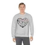 Friends Heart-Unisex Heavy Blend Crewneck Sweatshirt