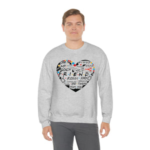Friends Heart-Unisex Heavy Blend Crewneck Sweatshirt