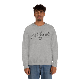 Just Breathe-Unisex Heavy Blend Crewneck Sweatshirt