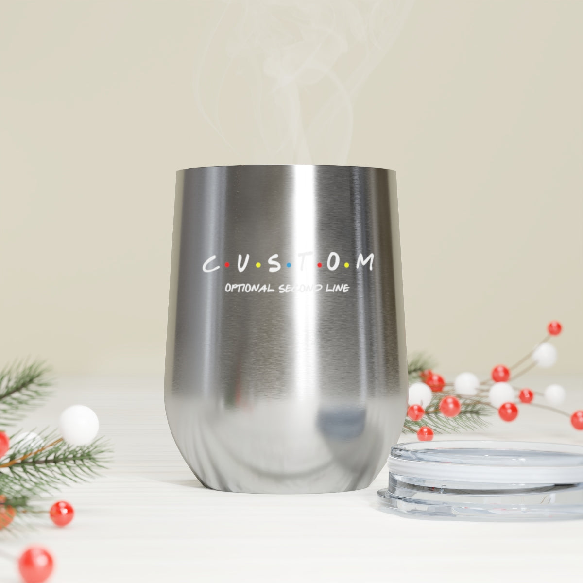Custom Friends 12oz Insulated Wine Tumbler