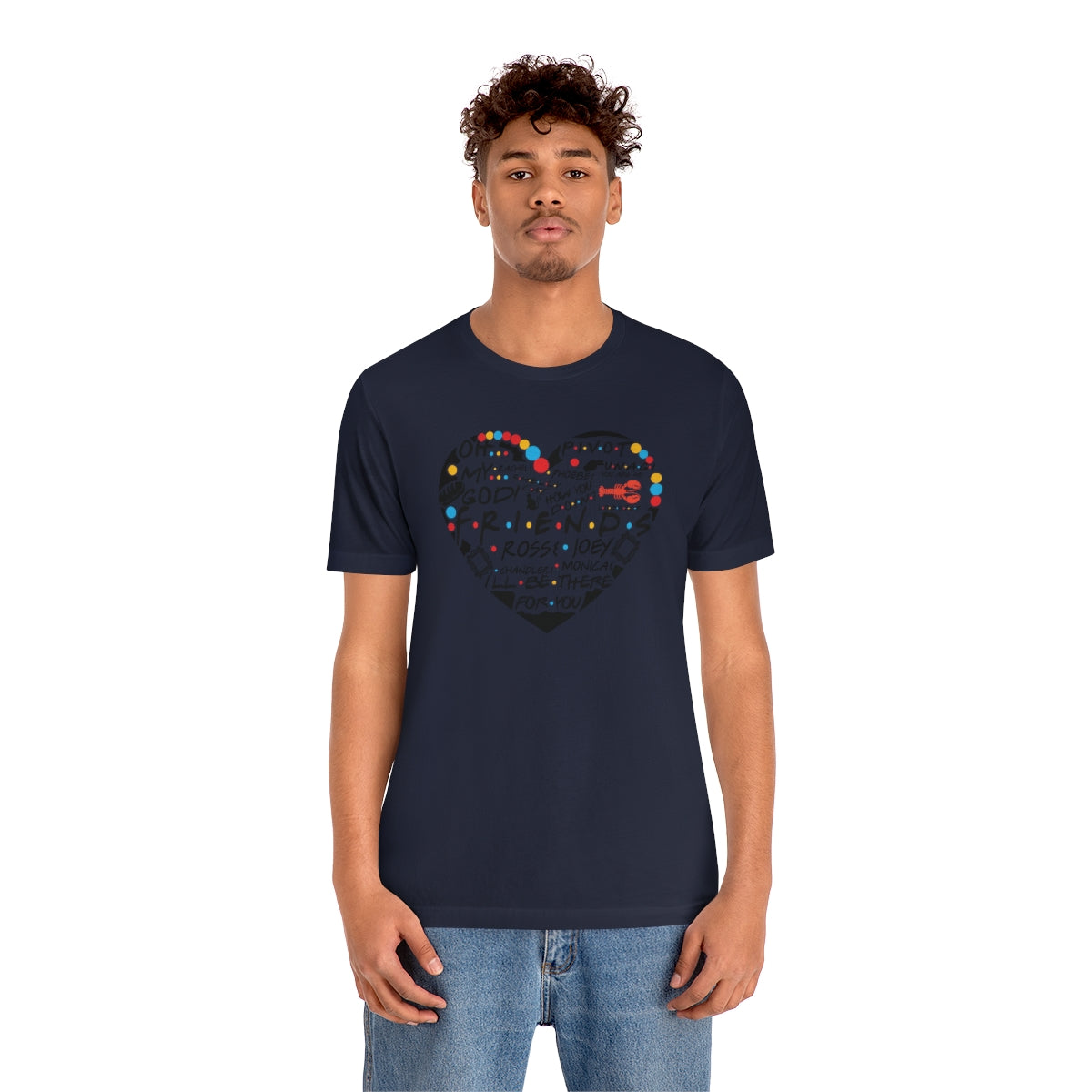 Friends Heart-Unisex Jersey Short Sleeve Tee