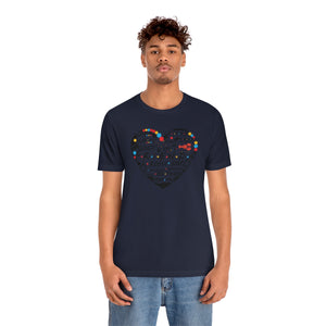 Friends Heart-Unisex Jersey Short Sleeve Tee