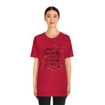 My favorite color is Christmas lights-Unisex Jersey Short Sleeve Tee
