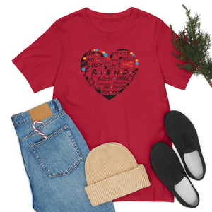 Friends Heart-Unisex Jersey Short Sleeve Tee