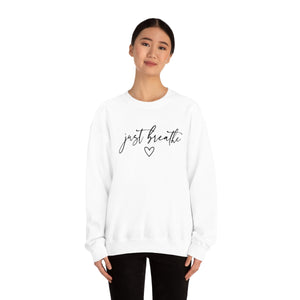 Just Breathe-Unisex Heavy Blend Crewneck Sweatshirt
