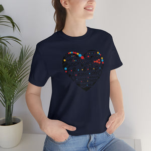 Friends Heart-Unisex Jersey Short Sleeve Tee