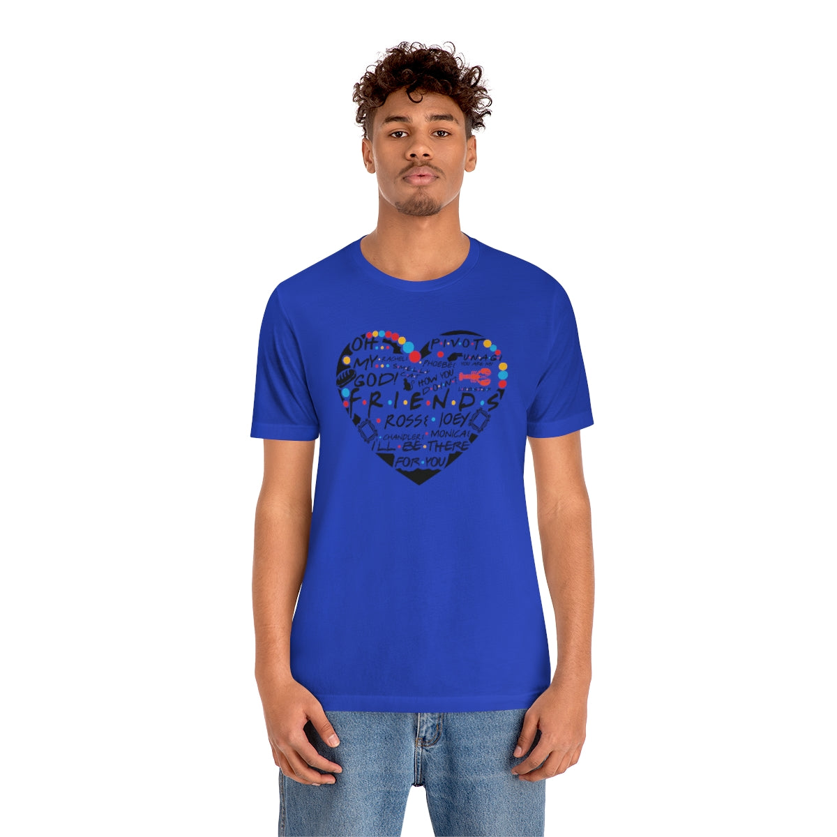 Friends Heart-Unisex Jersey Short Sleeve Tee