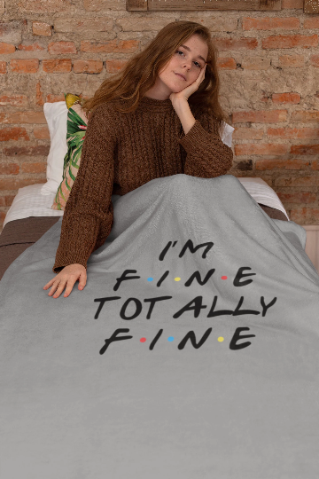 Custom Friends Sherpa Fleece Blanket