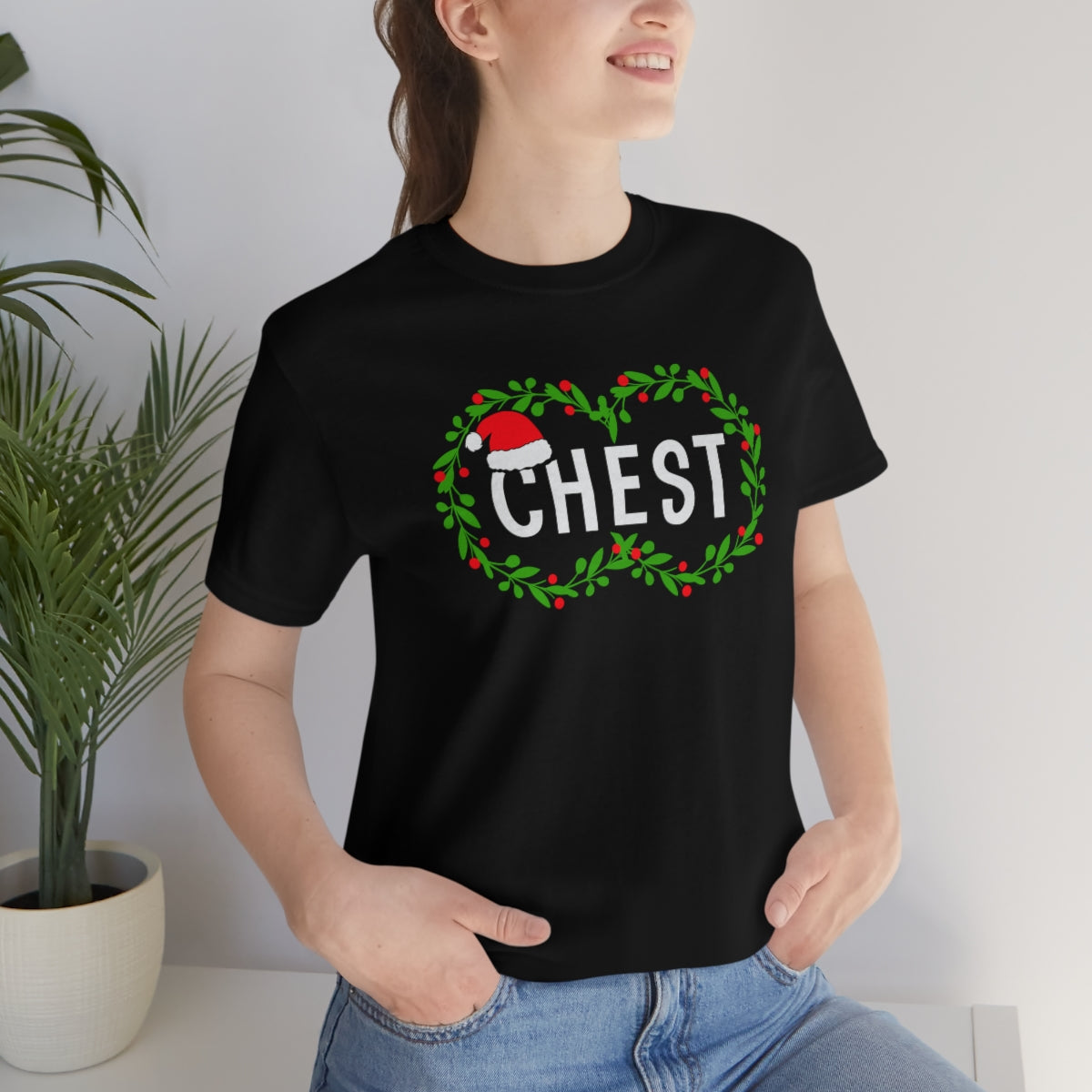 CHEST of CHEST/NUTS Couples Shirts-Unisex Jersey Short Sleeve Tee