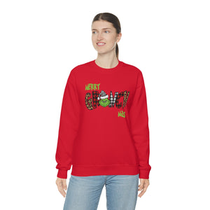 Merry Grinch Mas Shirt-Unisex Heavy Blend Crewneck Sweatshirt