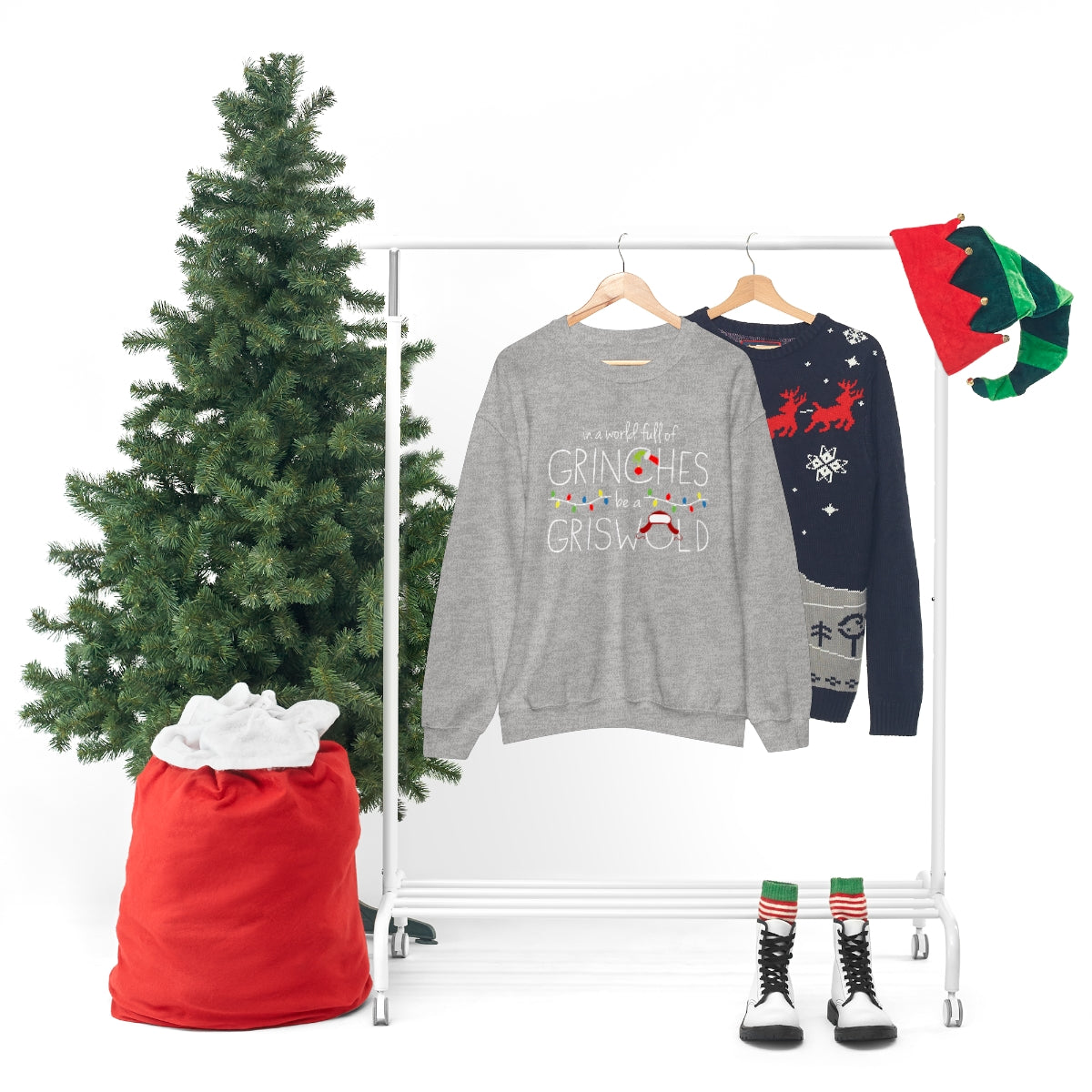 In a World Full of Grinches Be a Griswold Christmas Shirt-Unisex Heavy Blend Crewneck Sweatshirt