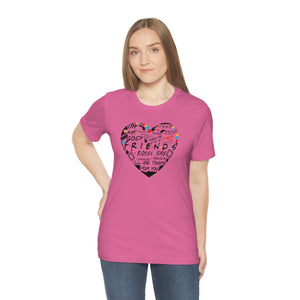 Friends Heart-Unisex Jersey Short Sleeve Tee