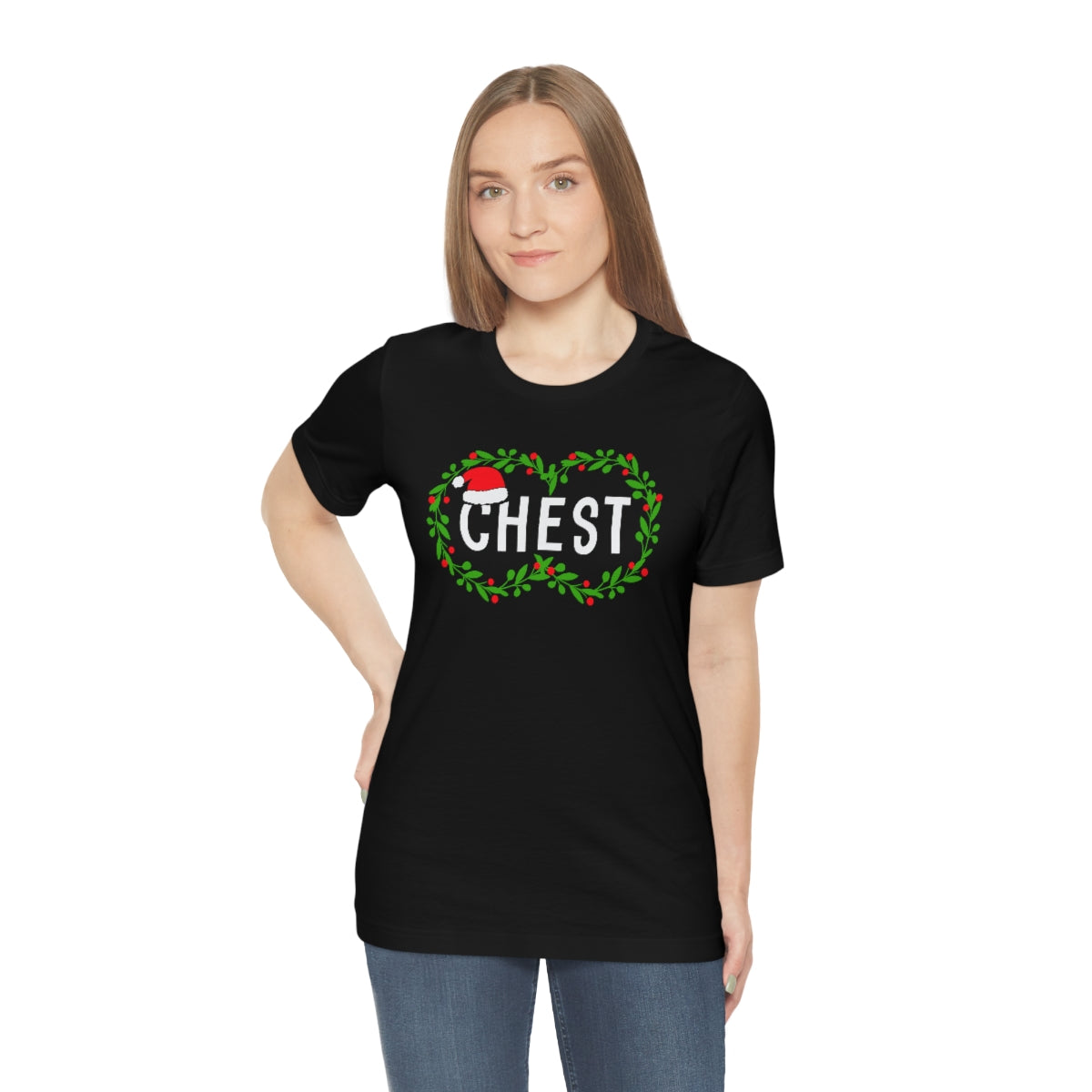 CHEST of CHEST/NUTS Couples Shirts-Unisex Jersey Short Sleeve Tee