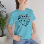 Friends Heart-Unisex Jersey Short Sleeve Tee