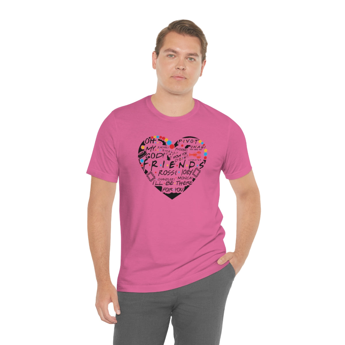 Friends Heart-Unisex Jersey Short Sleeve Tee