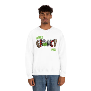 Merry Grinch Mas Shirt-Unisex Heavy Blend Crewneck Sweatshirt