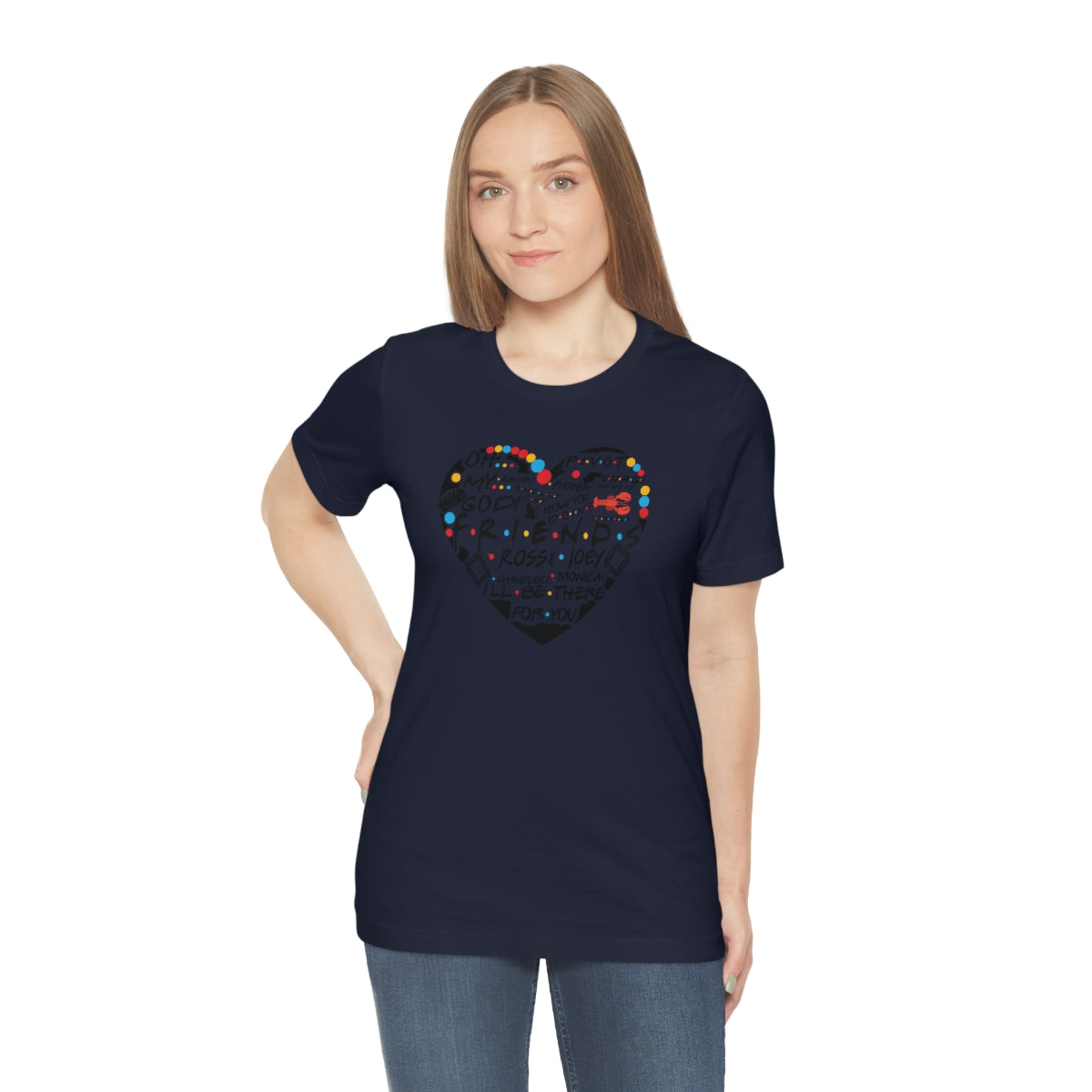 Friends Heart-Unisex Jersey Short Sleeve Tee