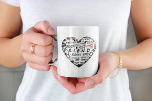 Heart Friends Mug 11oz OR 15oz