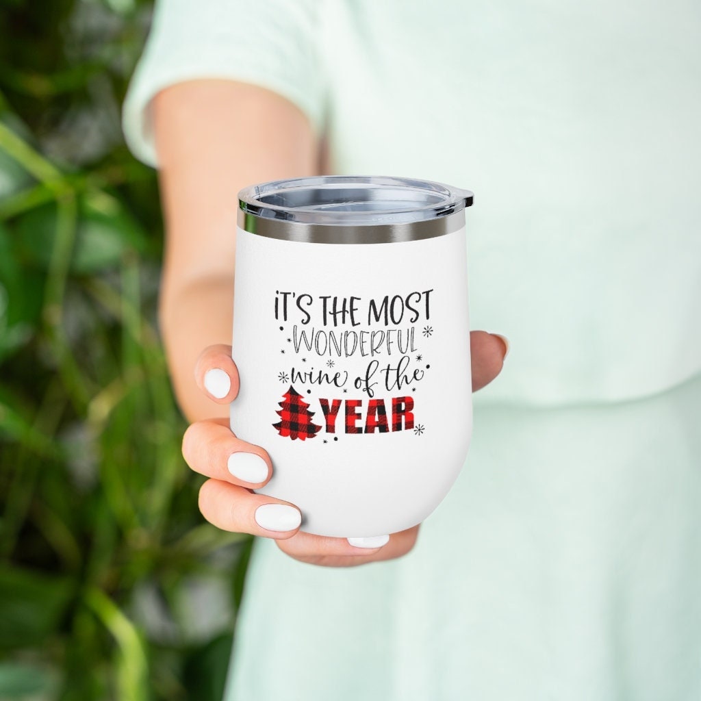 It's the most Wonderful Wine of the Year Wine Tumbler 12oz