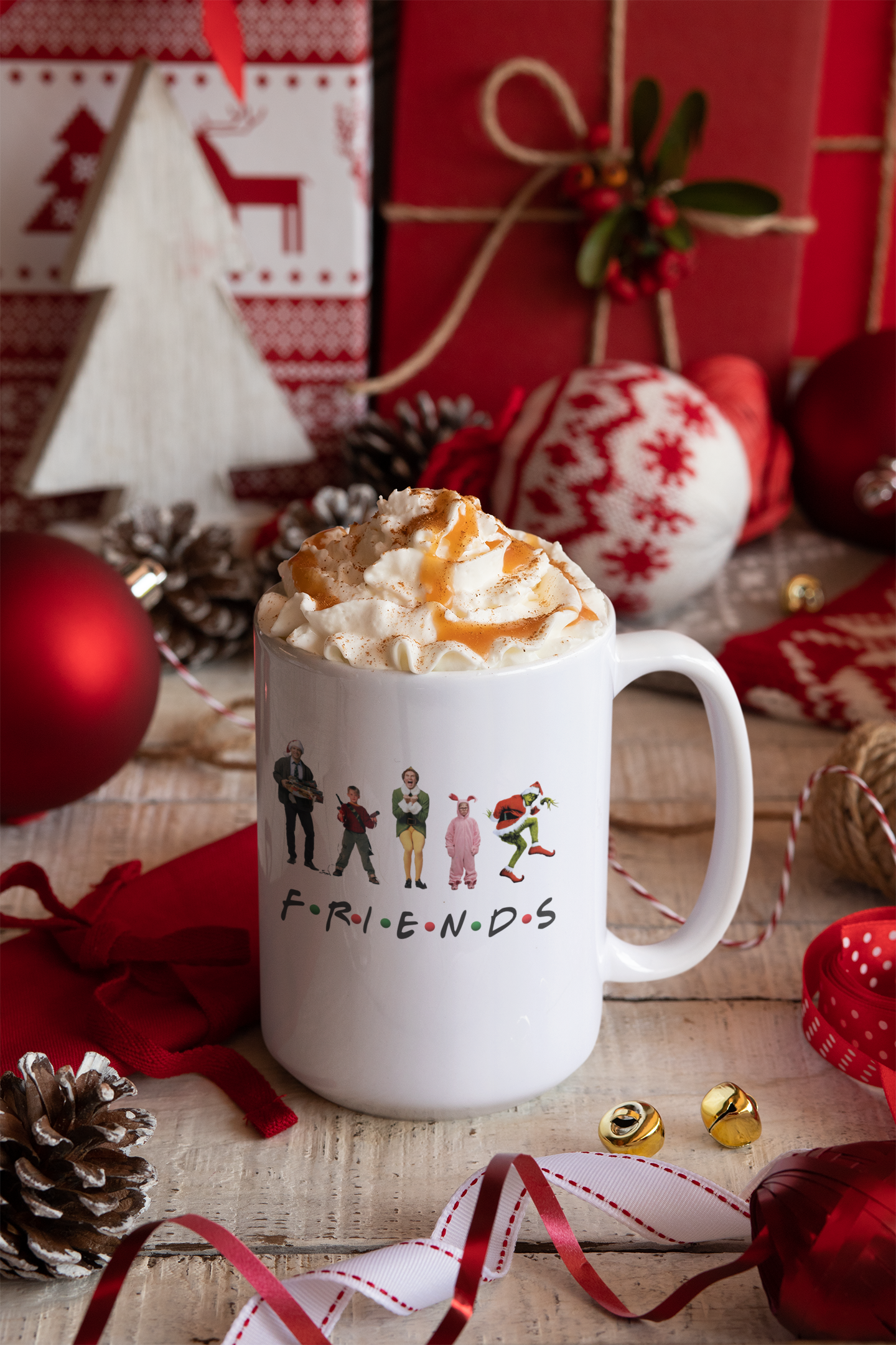FRIENDS Christmas Mug 11oz OR 15oz
